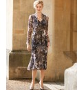 Chianti Animal Print Mesh Dress