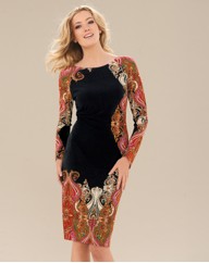 Joseph Ribkoff Paisley Print Dress