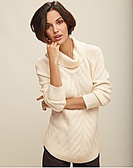 Gelco Chunky Knit Roll Neck Jumper