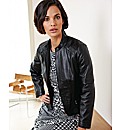 Betty Barclay Leather Biker Jacket
