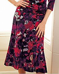 Chianti Floral Fit and Flare Skirt