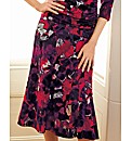Chianti Floral Fit and Flare Skirt