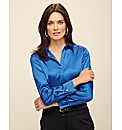 Frank Walder Stretch Satin Blouse