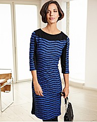 Frank Walder Stripe Jersey Dress