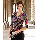 Joseph Ribkoff Mixed Print Jersey Top