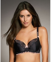 Fauve Pearl Underwire Plunge Balcony Bra