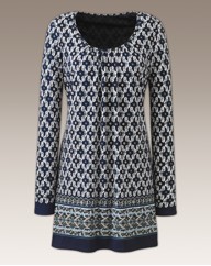 Fusions By East Print Tunic 31in