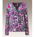 Fusions By East Rose Print Top