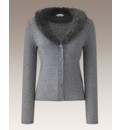 Fusions By East Faux Fur Cardigan 27in