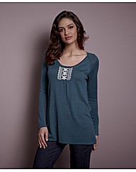 Fusions By East Embroidered Tunic