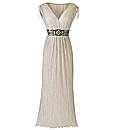 Joanna Hope Crystal Pleated Maxi Dress
