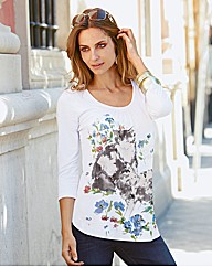 Changes By Together Print Jersey Top