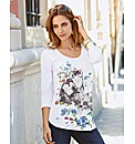 Changes By Together Print Jersey Top