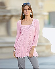 Changes By Together Lace Trim Blouse