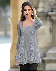 Changes By Together Lace Trim Blouse