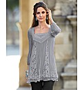 Changes By Together Lace Trim Blouse