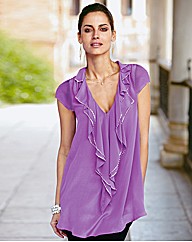 Changes By Together Frill Neck Blouse