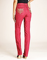 Changes By Together Embroidered Jeans