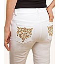 Changes By Together Embroidered Jeans