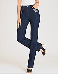 Changes By Together Embroidered Jeans