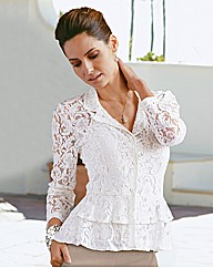 Changes By Together Peplum Lace Blouse