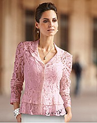 Changes By Together Peplum Lace Blouse