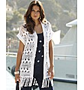 Joanna Hope Fringe Crochet Cardigan