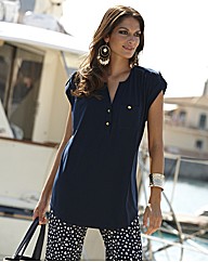 Joanna Hope Short Sleeved Jersey Blouse