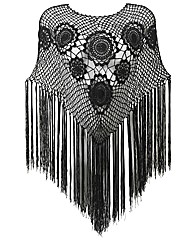 Joanna Hope Crochet Knitted Poncho
