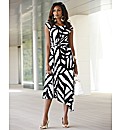Joanna Hope Print Asymmetric Hem Dress