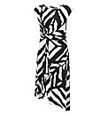 Joanna Hope Print Asymmetric Hem Dress