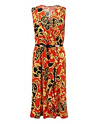 Joanna Hope Scroll Print Belted Dress