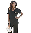 Joanna Hope Chainmail Trim Jersey Tunic