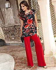 Joanna Hope Print VBack Jersey Tunic
