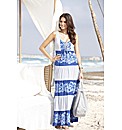 Joanna Hope Tiered Print Maxi Dress