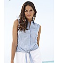 Joanna Hope Stud Detail Tie Front Blouse