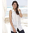 Joanna Hope Beaded Sleeveless Blouse