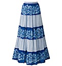 Joanna Hope Print Cotton Maxi Skirt