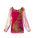 Petite Joanna Hope Print Gypsy Top
