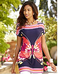 Joanna Hope Butterfly Print Jersey Tunic