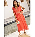 Joanna Hope Beaded Kaftan Maxi Dress