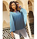 Joanna Hope Ombre Poncho Tunic and Cami