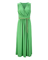 Joanna Hope Chain Belt Jersey Maxi Dress