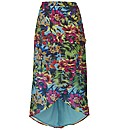 Joanna Hope Print High Low Hem Skirt