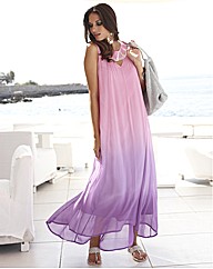 Joanna Hope Dip Dye Bead Trim Maxi Dress