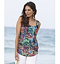Joanna Hope Sleeveless Print Top