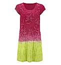 Joanna Hope Crinkle Dip Dye Dress