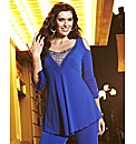 Joanna Hope Sequin VNeck Jersey Top