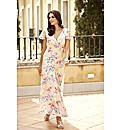 Joanna Hope Angel Sleeve Print Dress