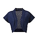 Knitted Short Sleeve Shrug Cardigan